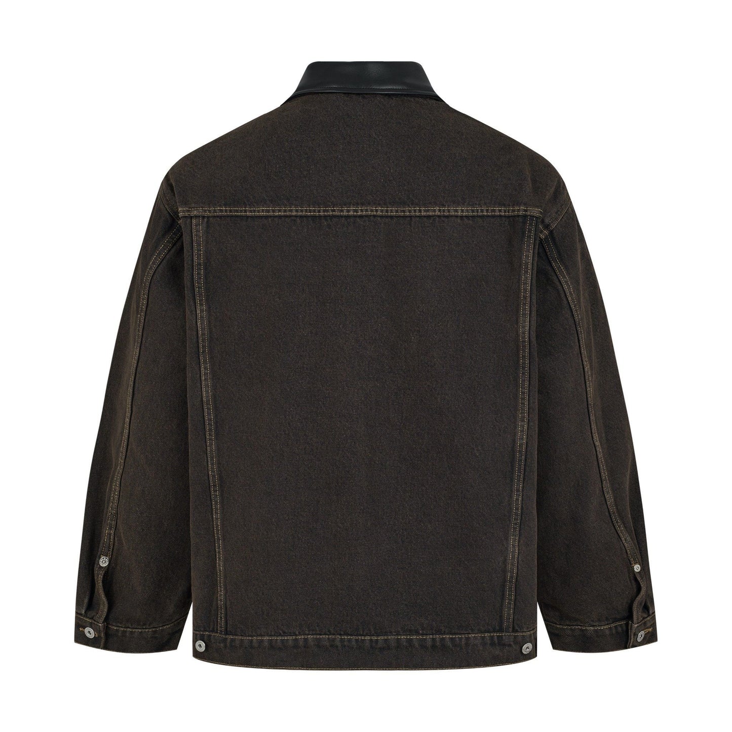 MAVERIK ALMV Oversized Denim Jacket ( Umber/ Stone Washed )
