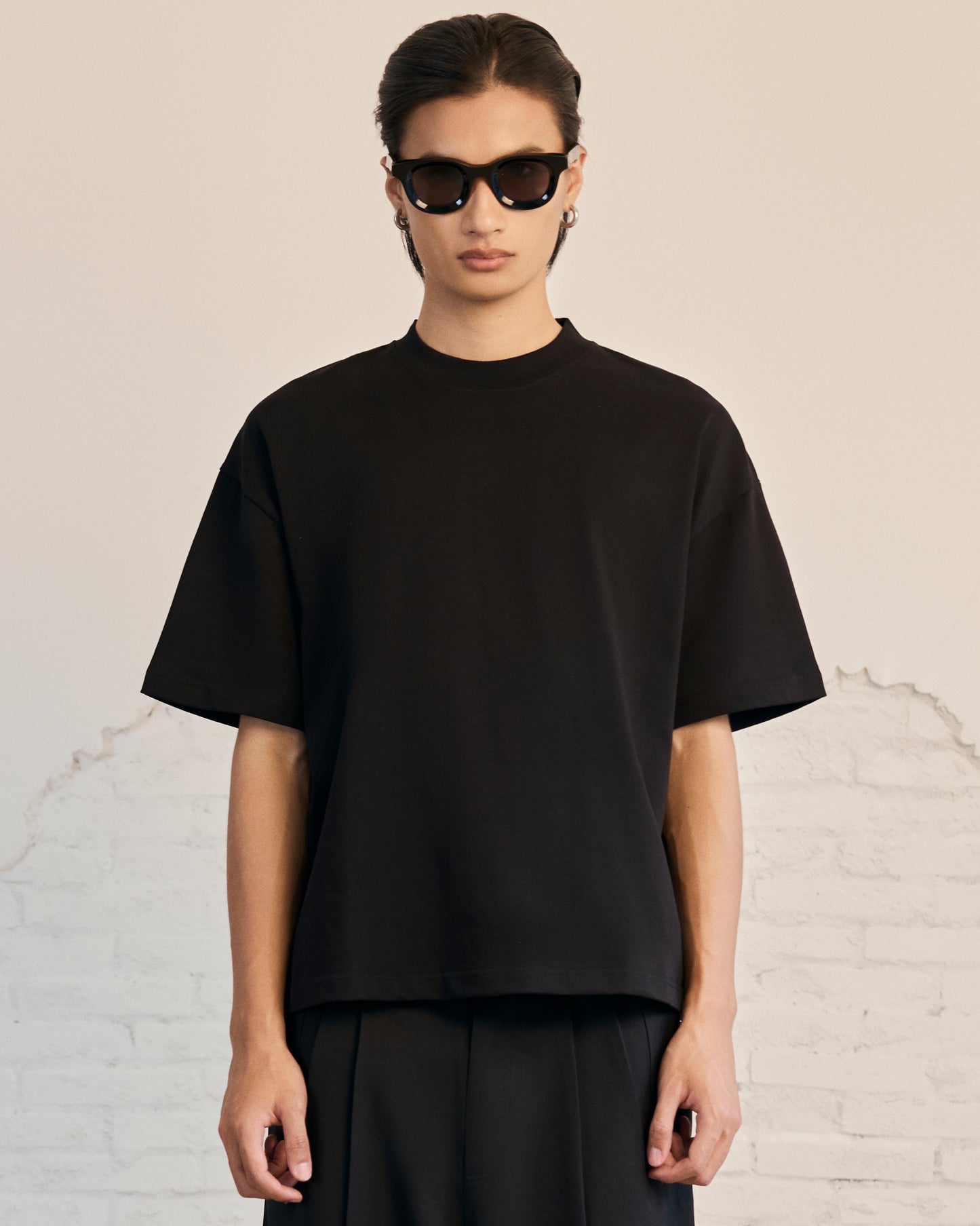 MAVERIK Blank Cotton T-Shirts ( Black )