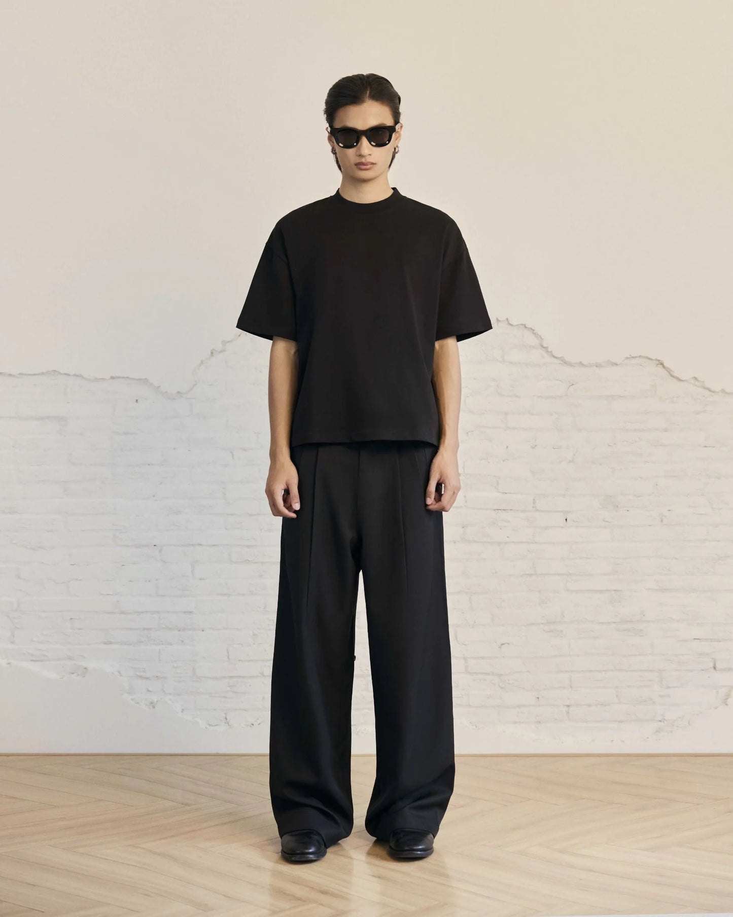 MAVERIK Blank Cotton T-Shirts ( Black )