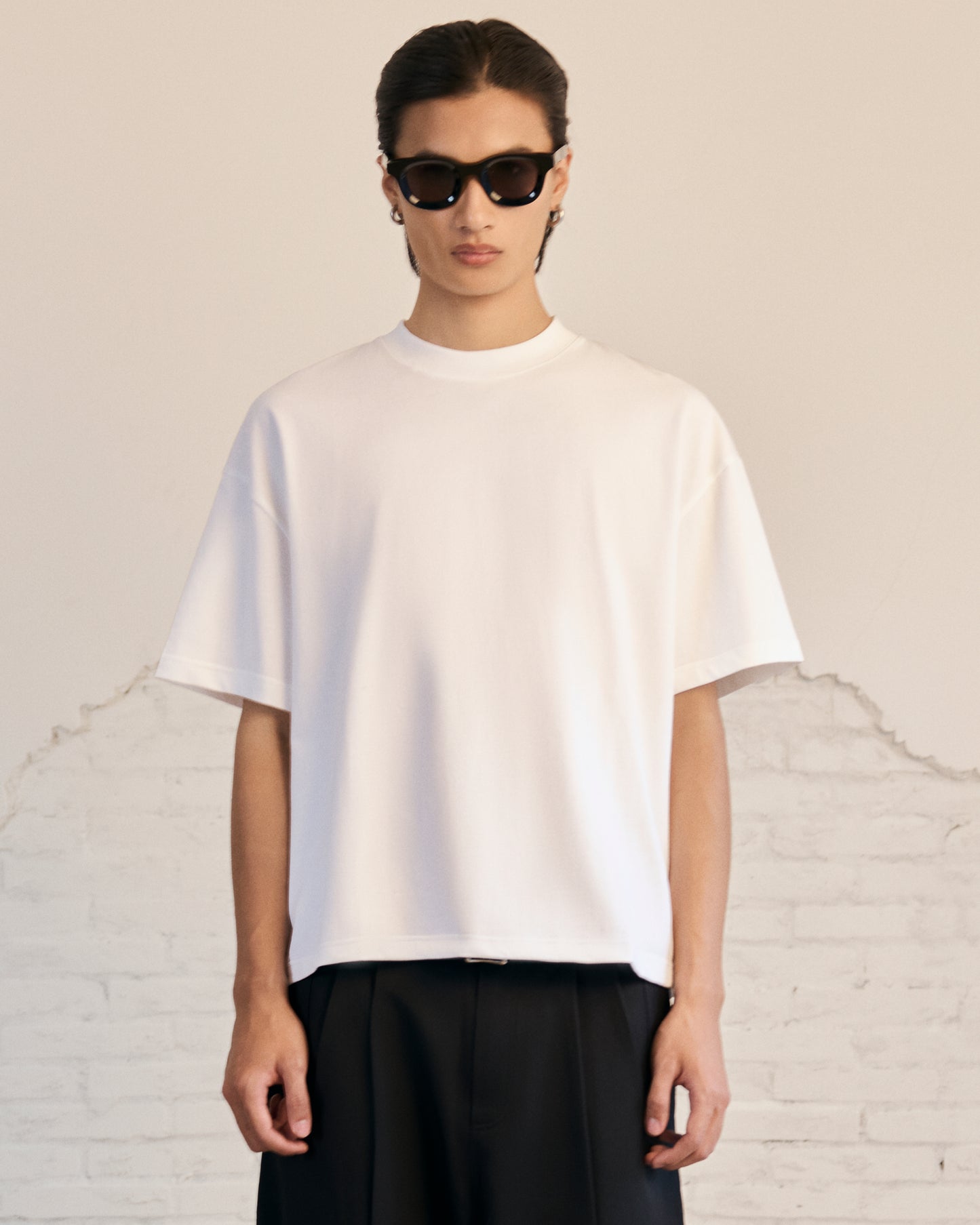 MAVERIK Blank Cotton T-Shirts ( White )