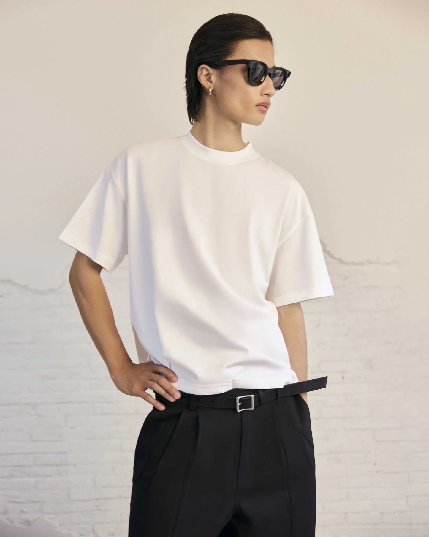MAVERIK Blank Cotton T-Shirts ( White )