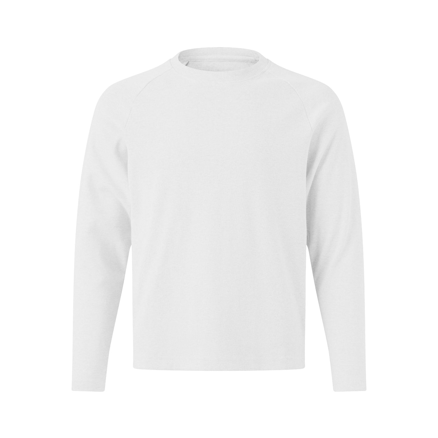 MAVERIK RIBBED LONG SLEEVEE T-SHIRT (WHITE)