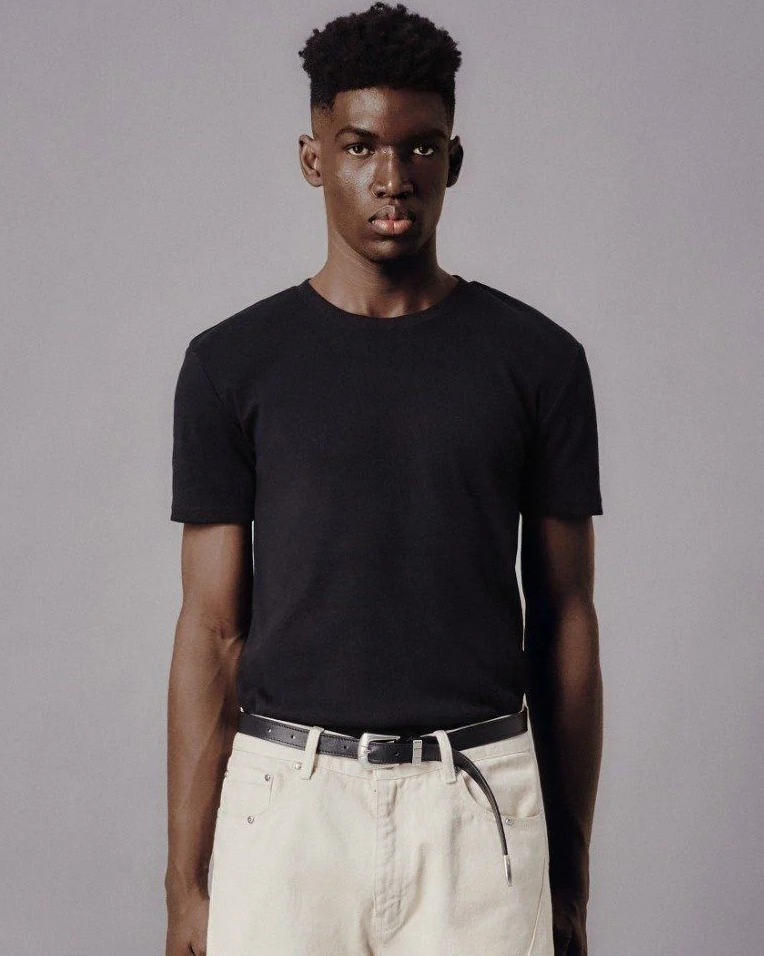 MAVERIK RIBBED SHORT SLEEVE T-SHIRT (BLACK)