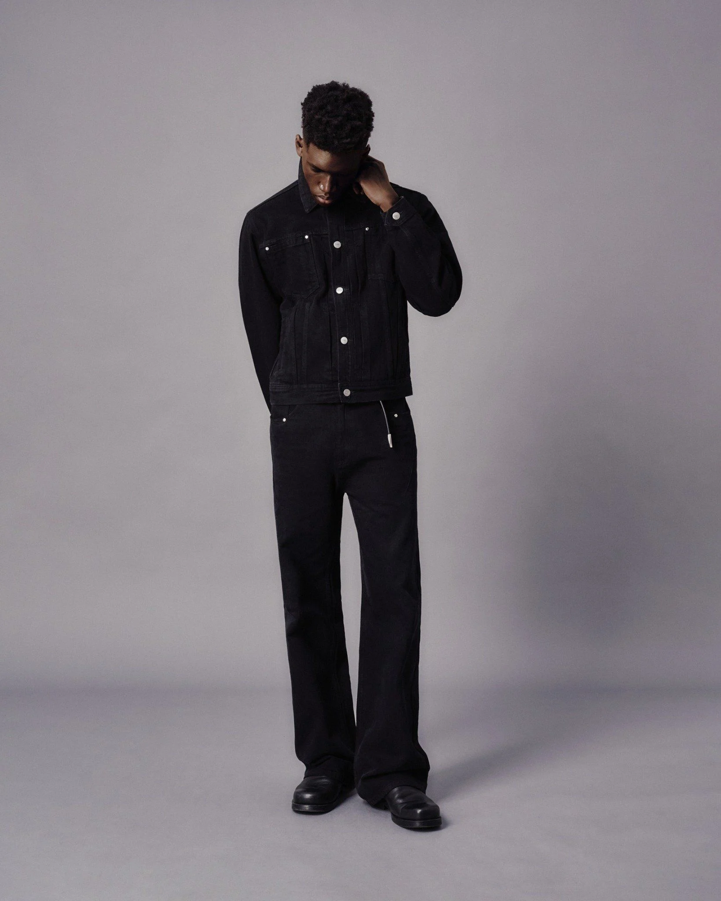 MAVERIK LOOSE DENIM PANT ( BLACK )