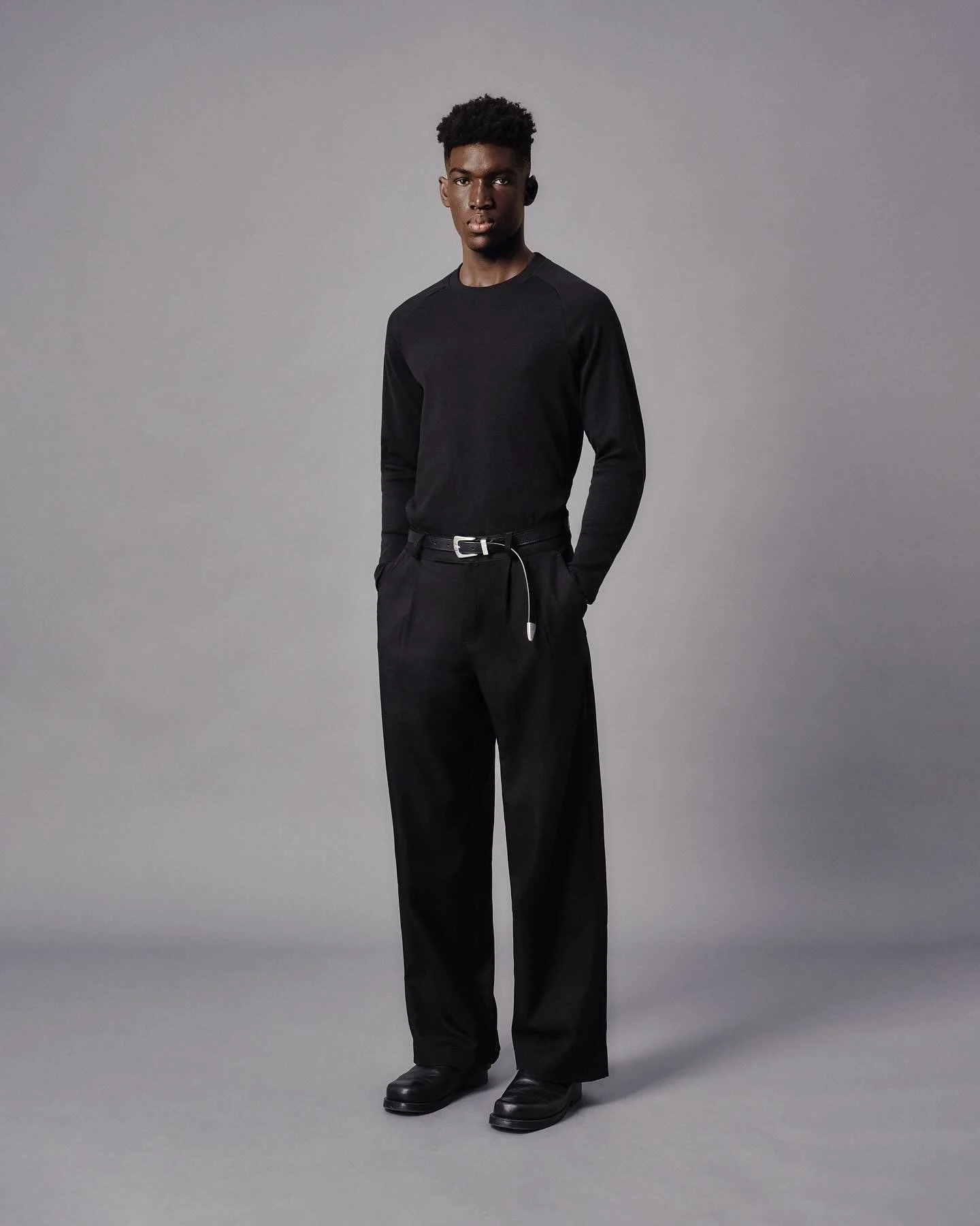MAVERIK LOOSE DENIM PANT ( BLACK )