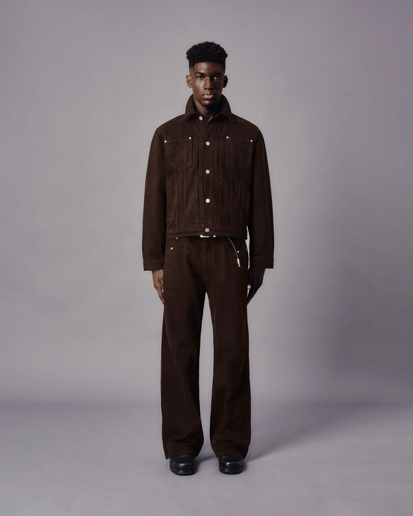 MAVERIK LOOSE DENIM PANT ( CHOCO )
