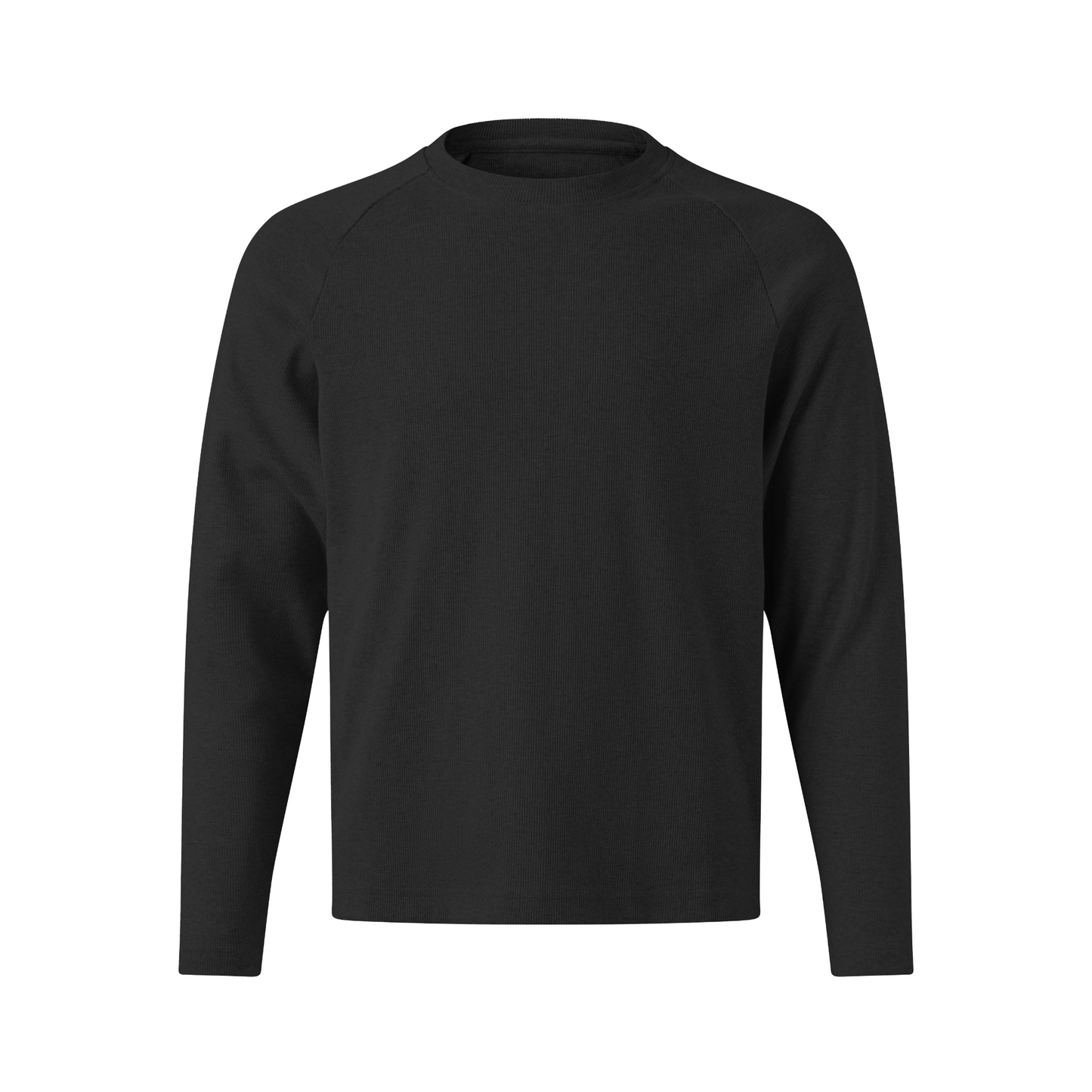 MAVERIK RIBBED LONG SLEEVEE T-SHIRT (BLACK)