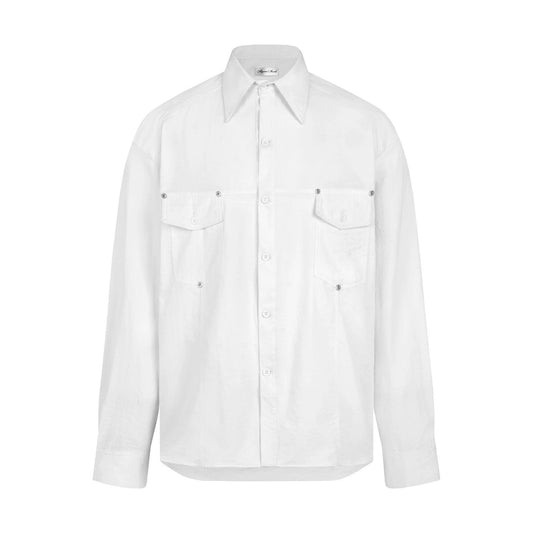 MAVERIK ALMV Rivet Pocket Shirts ( White )