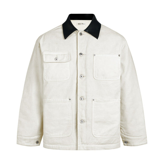MAVERIK ALMV Denim Work Jacket ( White )