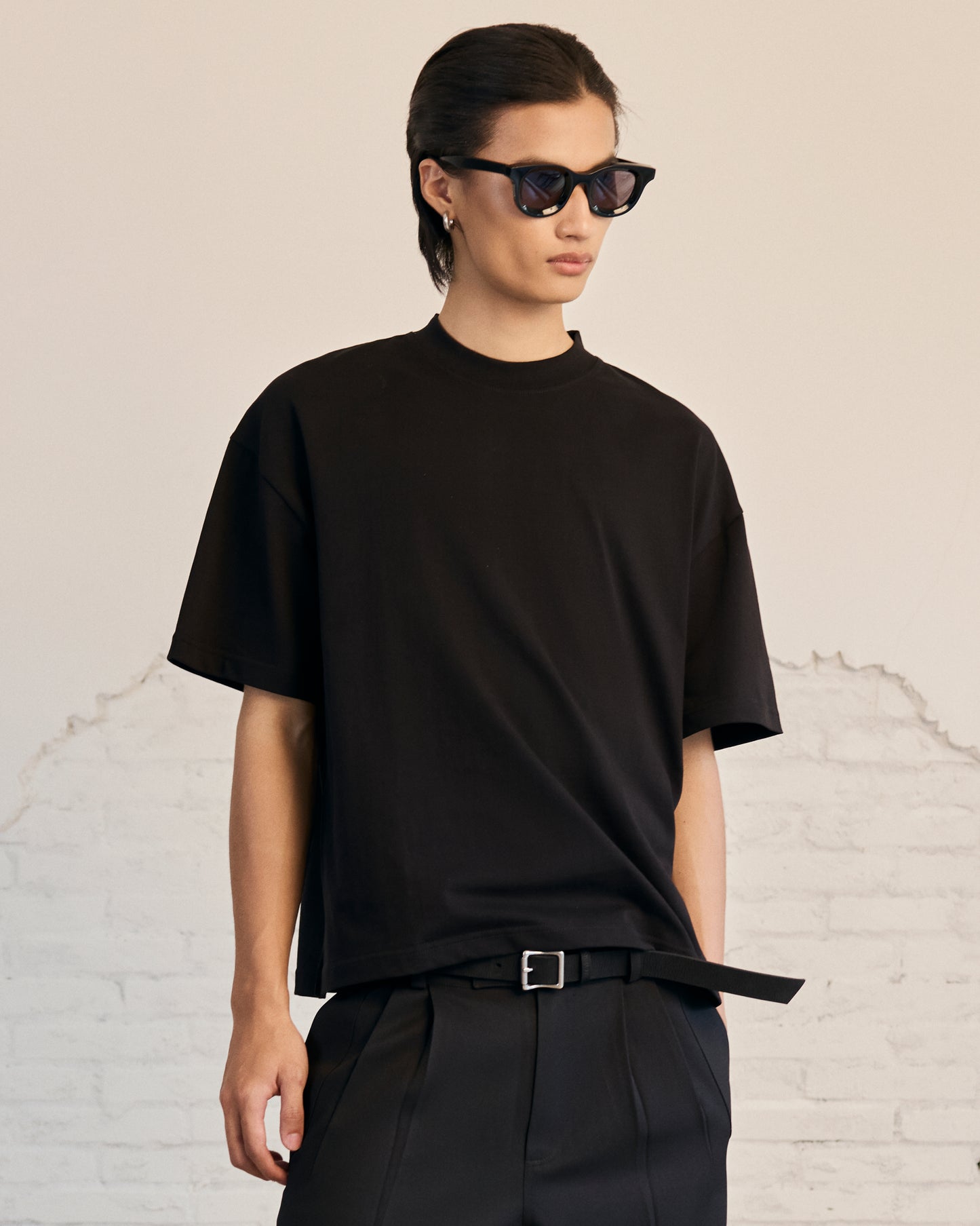 MAVERIK Blank Cotton T-Shirts ( Black )