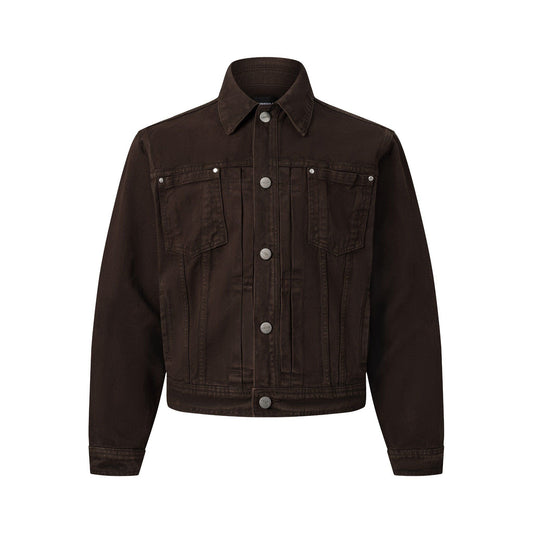 MAVERIK TRUCKER DENIM JACKET (CHOCO)