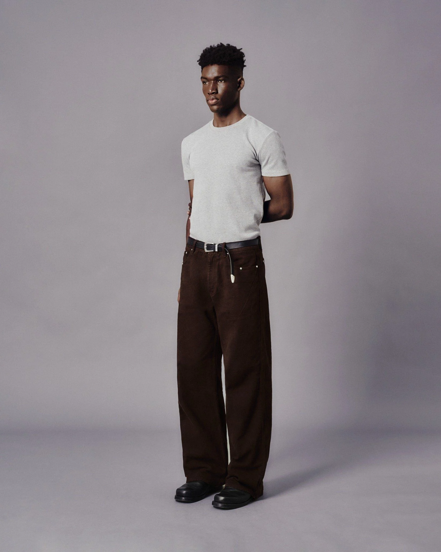 MAVERIK LOOSE DENIM PANT ( CHOCO )